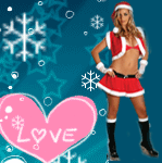Gif animé coeur sexy femme